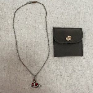 Vivienne Westwood Heart Orb Necklace 16’